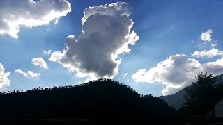 Sun Coming Out Of Clouds Time-Lapse