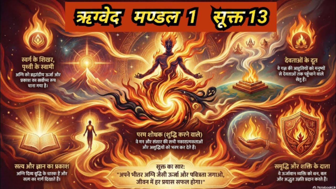 Rigveda Mandal 1 Sukta 13 | अग्नि देव का दिव्य रहस्य | Agni Dev Stuti ...