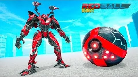 Red Ball Robot Car Transform Part-2 | Rescue City Flying Car Android GamePlay | By Game Crazy