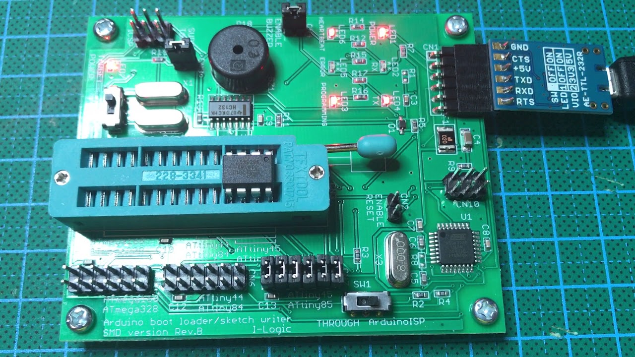 Atmega Writer Writer for ATMEGA ATtiny etc - YouTube