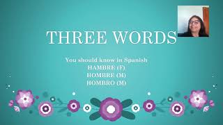 Three words el hambre el hombre and el hombro Why do you use masculine articles