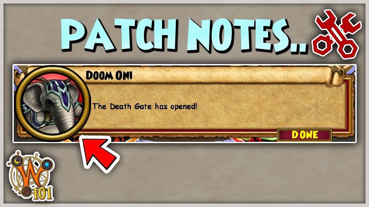 Wizard101 Patch Notes Analysis
