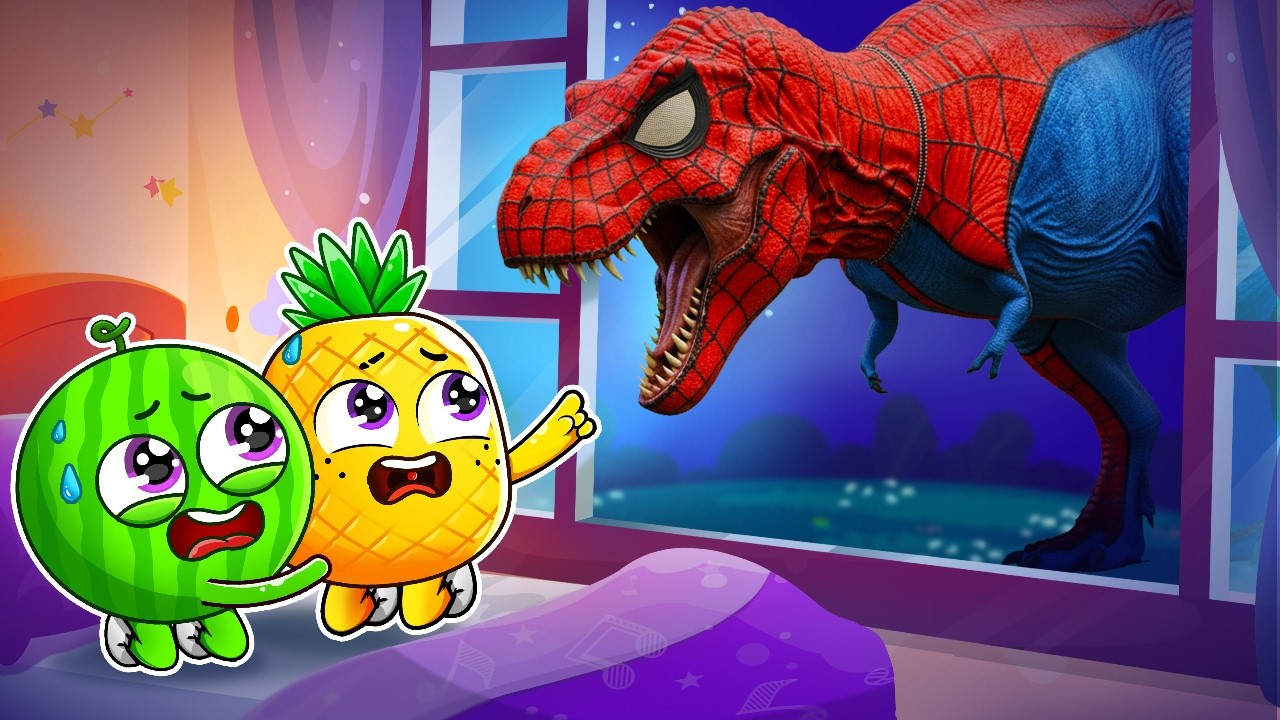 Mommy I Can't Sleep | Monster Dino in the Dark | Afraid of the Dark Song |YUM YUM - Funny Kids Songs