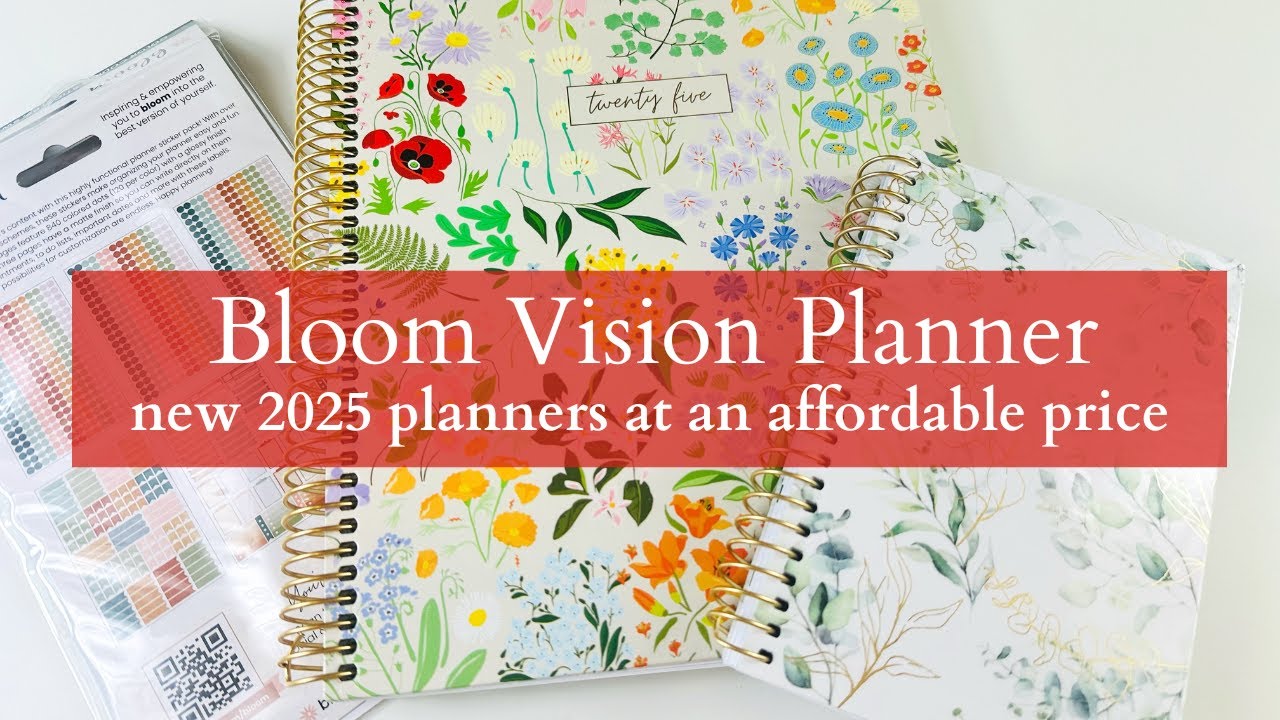2025 Bloom Vision Planner Review | Gorgeous New Bloom Planners | Affordable Planners