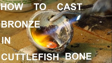 Casting bronze in cuttlefish bone