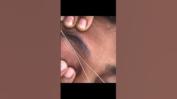 Eyebrow threading tutorial for beginners #eyebrows #shortvideo #shorts #youtubeshorts