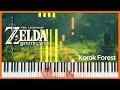 Korok forest  the legend of zelda breath of the wild  piano cover  sheet music