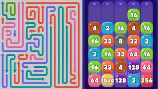 🔼🔽 Arcane Maze Defense Puzzle VS 🔢 Block Fusion Drop | 3D Puzzle Gameplay screenshot 5