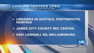 Cooling centers available in Hampton Roads as heatwave continues