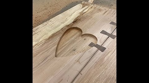 cutting Inlays  with CNC Router Test run