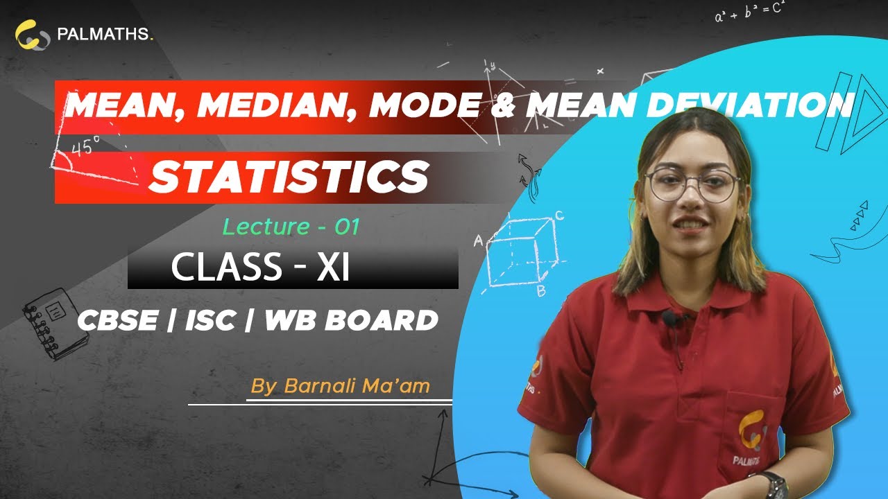 Statistics Mean, median, mode & mean deviation(bengali) Solved Problems Class 11 CBSE