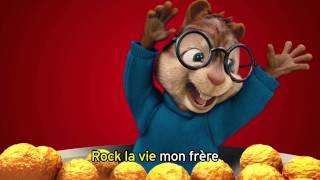 René la Taupe et les Chipmunks - Rock la Vie  (Clip Vidéo Karaoké)