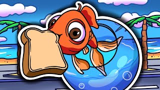 This FISH Escaped His House to STEAL BREAD in I Am Fish?!
