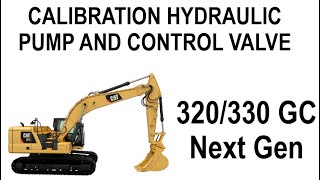 Tutorial Kalibrasi Pompa Hydraulic dan Control Valve 320GC Next Gen CAT Excavator