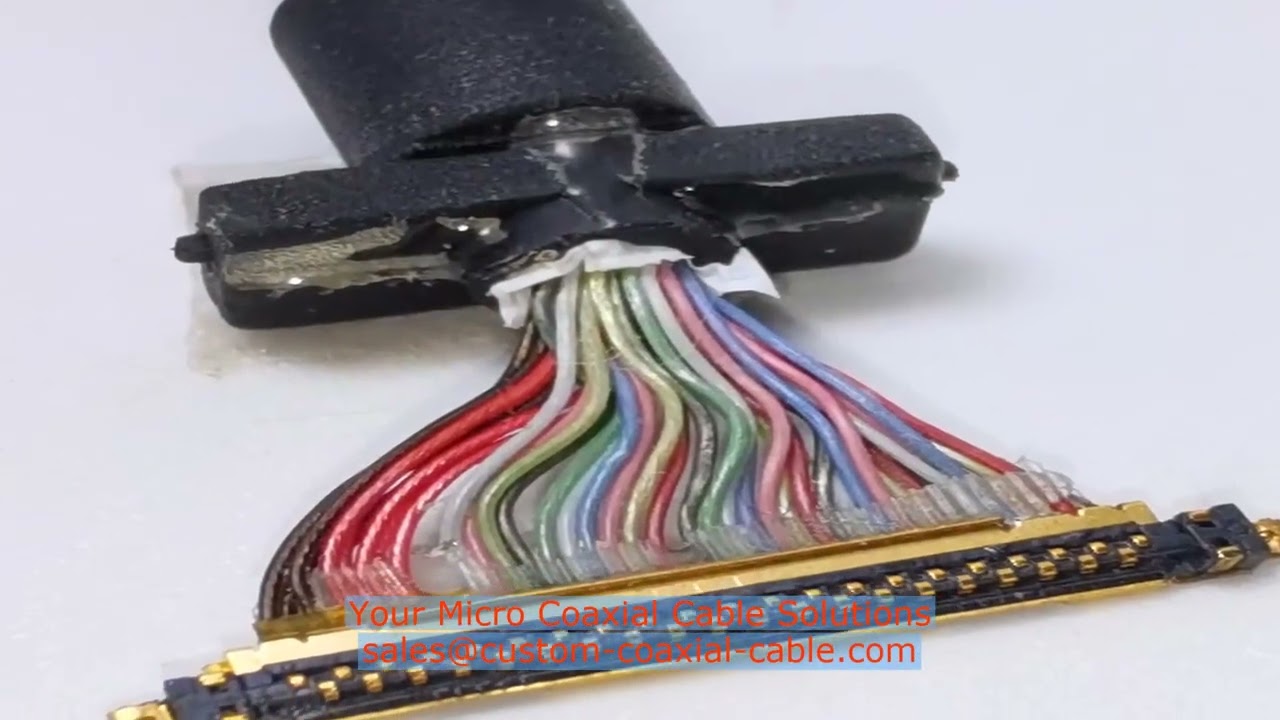 Custom micro coax cable Spain manufacturer micro coax amphenol USA supplier awg-48 micro-coax for ro