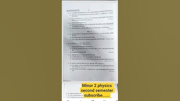 CU Minor 2 Physics 2024 Question Paper | 2nd Semester Previous Year Paper | Calcutta University