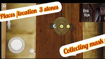 places/location of 3 stones in evil nun to collect mask piece 🤍by gaming spot