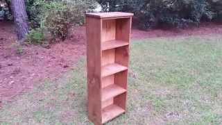 Our new industrial inspired Rustic Bookcase. Built from solid pine with a contrasting pine back stained in a lighter shade. Plenty of 