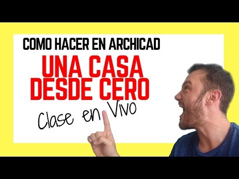 UNA CASA EN ARCHICAD  DESDE CERO-  [COMO HACER] - ? DIRECTO EN VIVO ??- #001