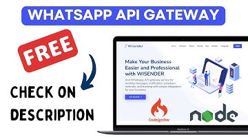 Whatsapp Gateway API - WhatsApp API FREE, PHP Codeigniter NodeJS