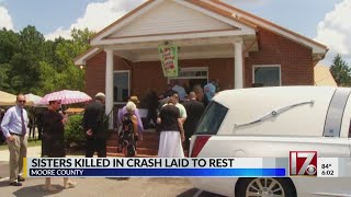 VIDEO: Hundreds gather for funeral for Moore County sisters