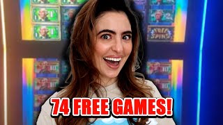 Epic 74 FREE GAMES On Money Roll Slots - WE CRUSHED IT!