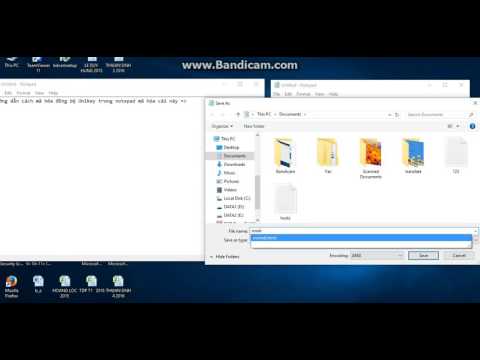Video: Cách Thay đổi Mã Hóa Trong Notepad
