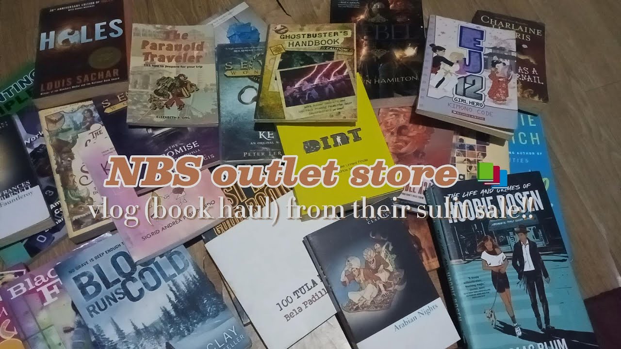 NBS outlet store 📚 | vlog (+book haul) from their sulit sale!!!