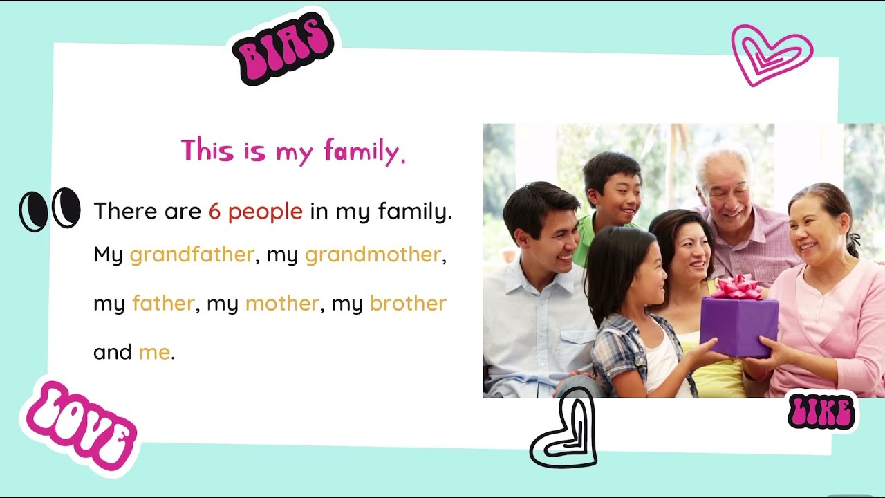 ครอบครัวของฉัน (My Family) ภาษาอังกฤษ ป.3 - Youtube