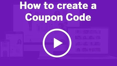 How to create a coupon code