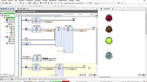 CODESYS: Traffic light blinker on yellow light (ladder diagram)