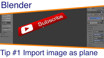 Blender Tip #1 - Import image as plane