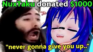 I donated $1000 to streamers making them sing the rick roll without realizing