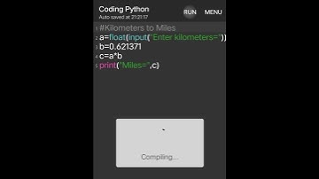 Kilometers To Miles #shorts #shortsvideo #ytshorts #python #pythonprogramming
