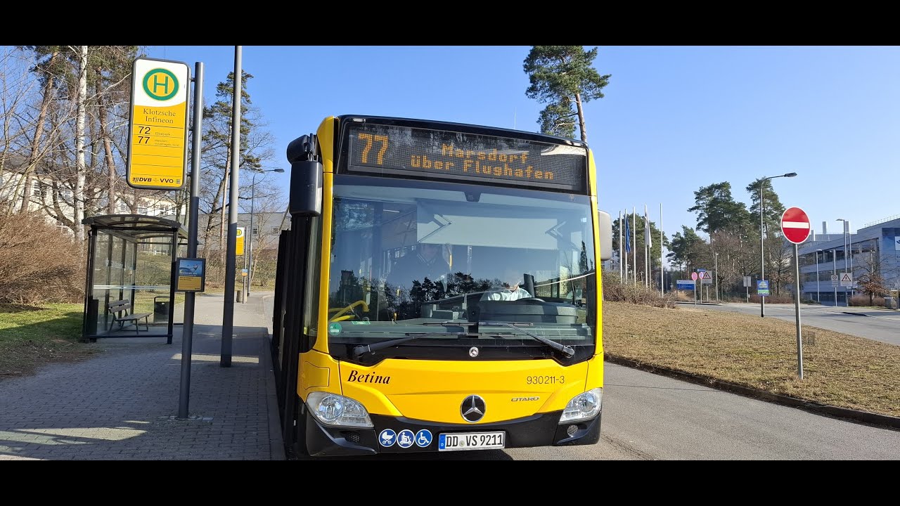 Ab auf´s Dorf!🏘️| Mit der 77 vom Flughafen nach Marsdorf 🚌 | @der_chris_91 #dvb #dresden #bus