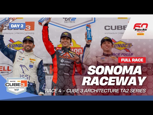 FULL RACE - 4.26.26 - Trans Am CUBE 3 Architecture TA2 | Day 2 at Sonoma