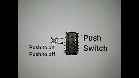4017 IC ll how to make simple Latch circuit one Button push on push off