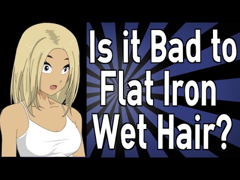 Is it Bad to Flat Iron Wet Hair?