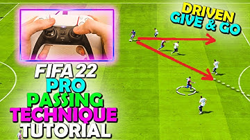 THIS PRO PASSING TECHNIQUE IS VERY EFFECTIVE IN FIFA 22 - DRIVEN GIVE AND GO TUTORIAL - FIFA 22