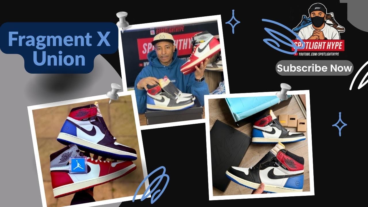 Air Jordan 1 x Union x Fragment Black and Varsity Red,unboxing & review
