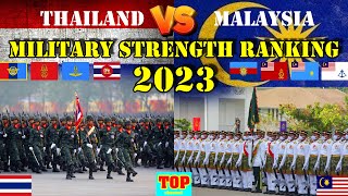 Thailand VS Malaysia 2023 Military Strength Ranking #thailand #malaysia #ranking