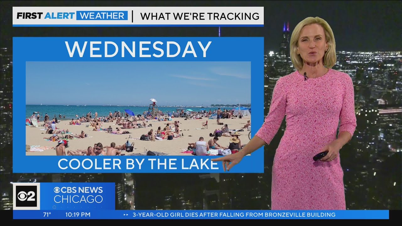 Chicago First Alert Weather: Cooler by the lake Wednesday - YouTube
