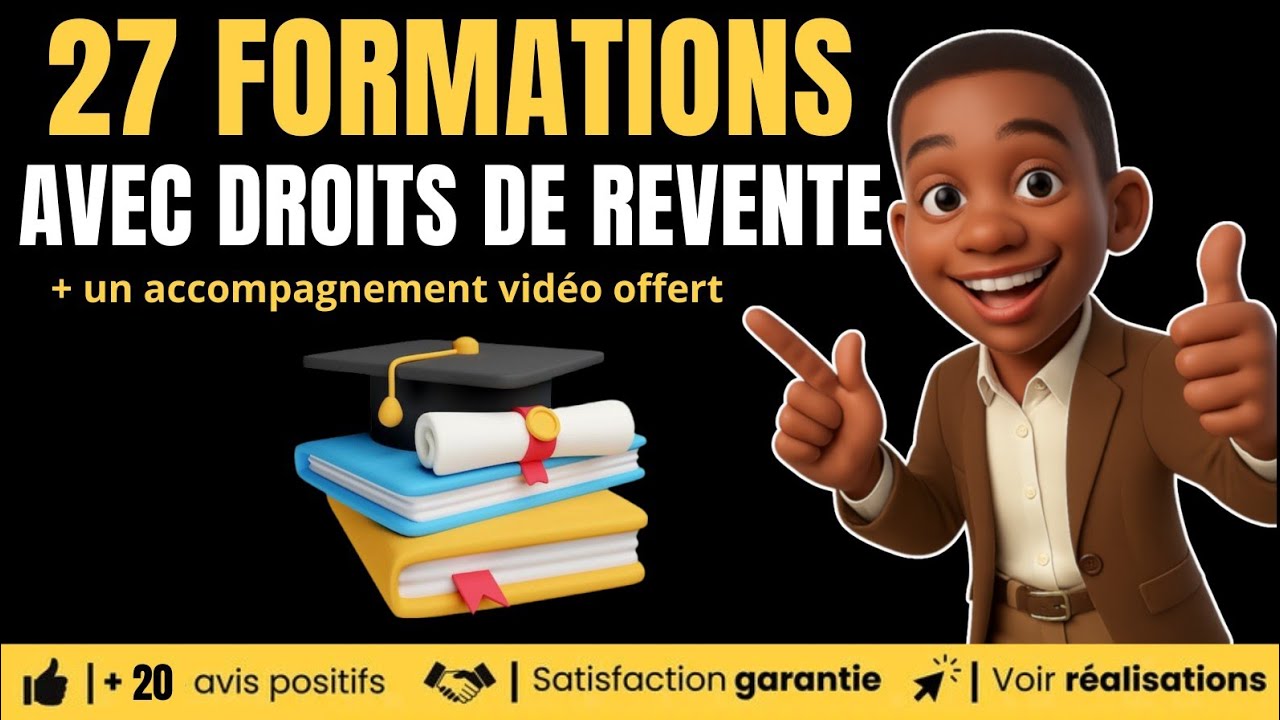 t'aider à lancer ton business automatisé avec 27 formations PREMIUM à revendre sous ton nom