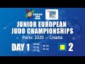 Finals Day 1 - Tatami 2: Judo Junior European Championships Porec 2020