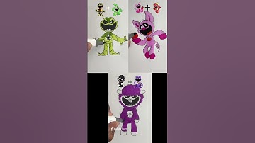 Nightmare Critters and Smiling Critters #art #drawing #shorts