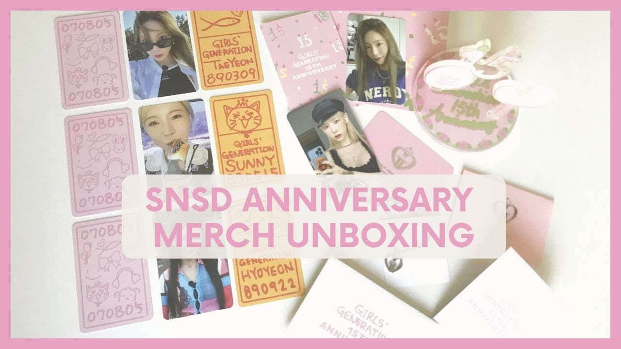 snsd 15th anniversary merch unboxing | 소녀시대 언박싱