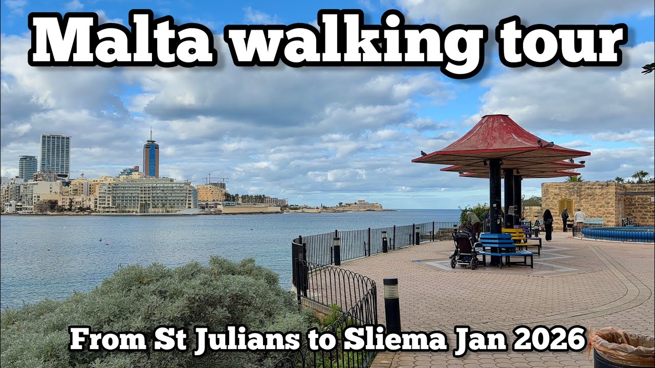 Winter walk in Malta - St Julians to Sliema