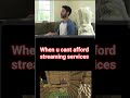 When ya cant afford streaming services @MrDeMaio