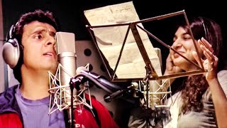 Sonu Nigam And Alka Yagnik Recording Song For The Film Agnipankh (2004) | Pritam | Flashback Video