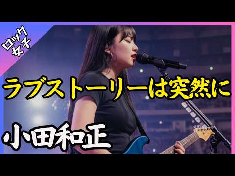 【ラブストーリーは突然に - 小田和正】女性ボーカル / ロック女子 AIカバー曲 /歌詞動画 / 東京ラブストーリー